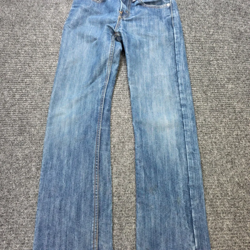 Levis 514 Slim Straight Jeans Boy's Size 12 Slim W24 L26 Blue Medium Wash Denim